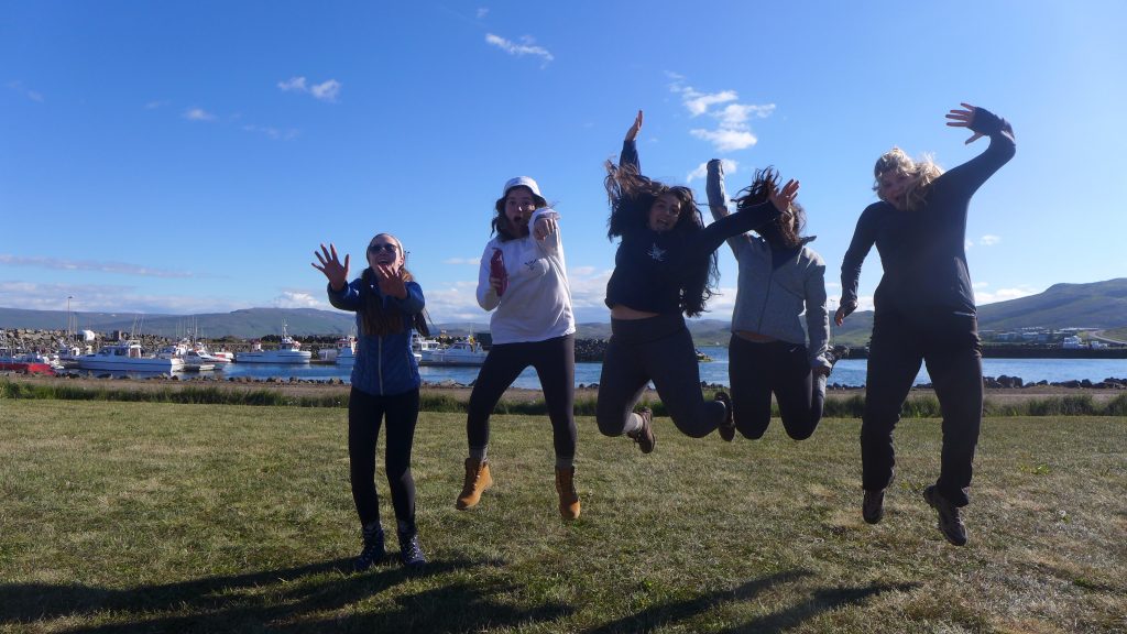 The overall tenor of the trip so far is represented in this joyous jump.