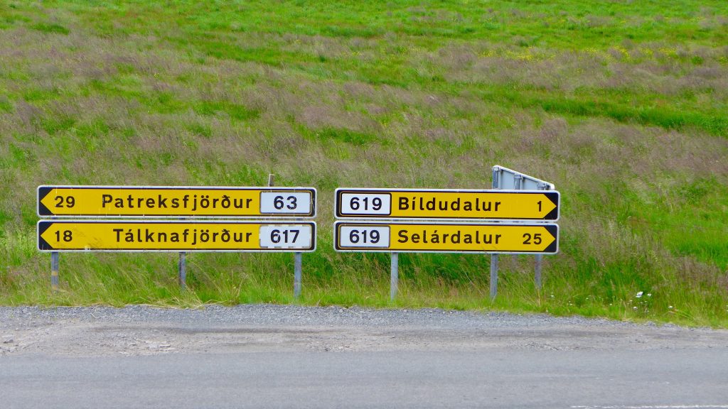 The road to Bildudalur